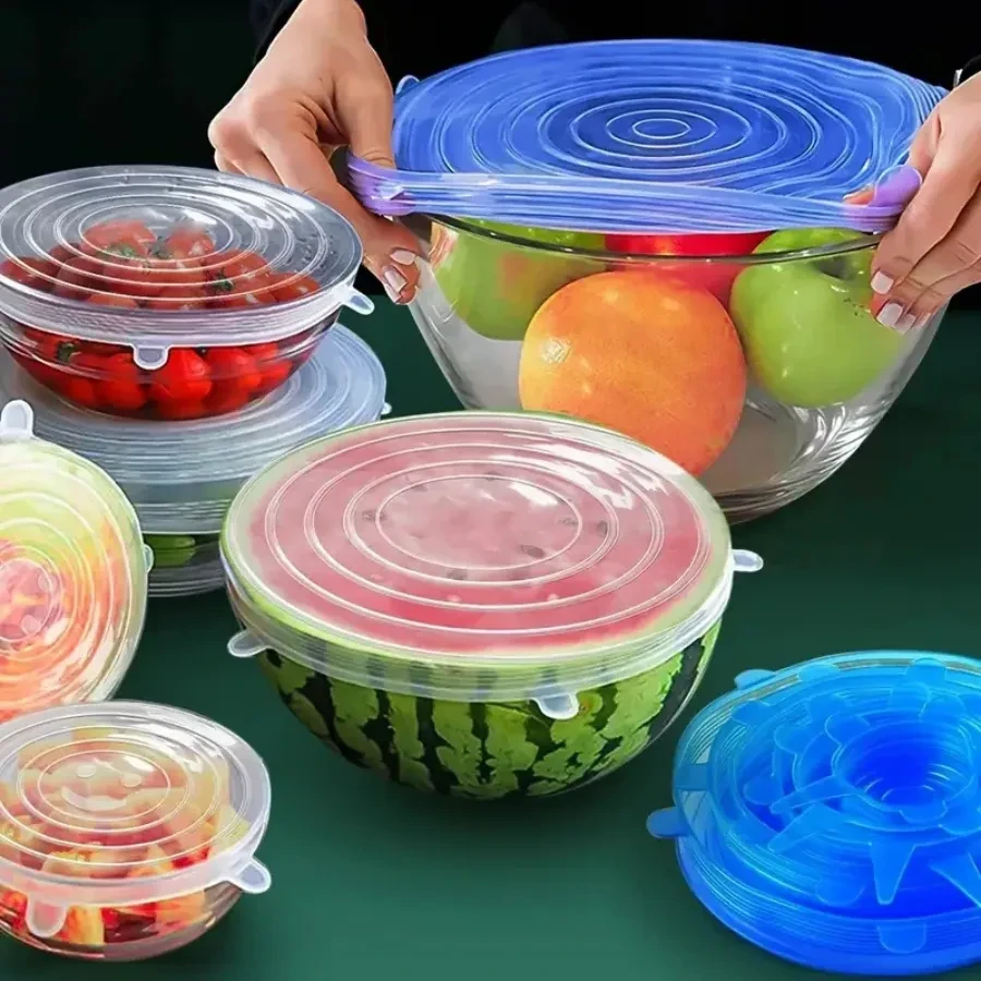 6PC Silicone Stretch Lids