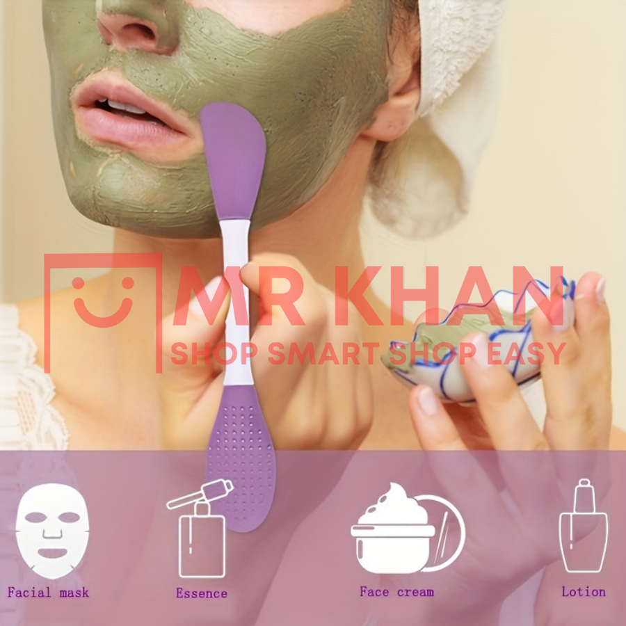 2-in-1 Silicone Facial Brush – Dual-Ended Cleansing & Mask Applicator