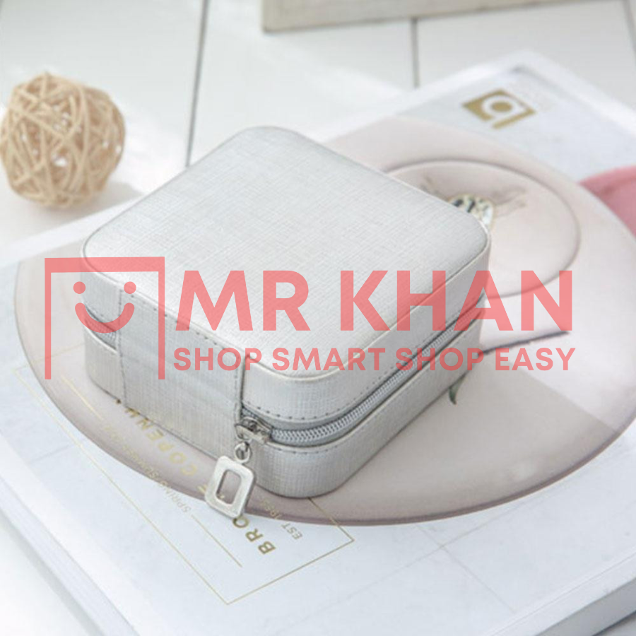 Portable Jewelry Storage Box – Leather Travel Organizer
