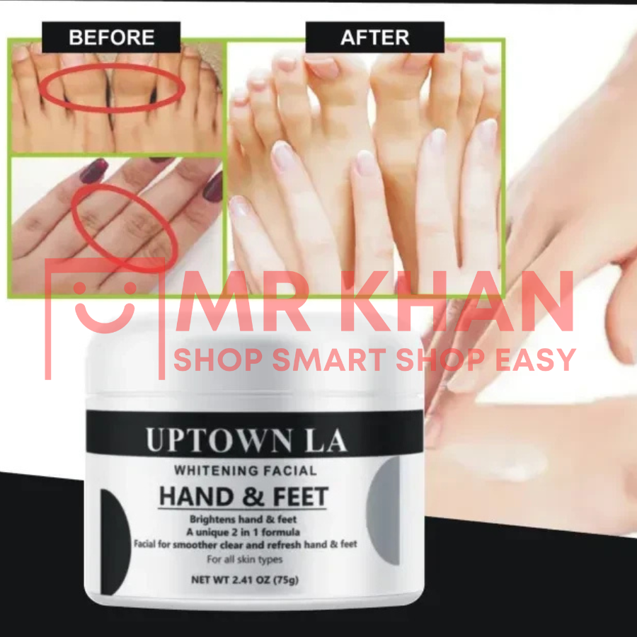 UPTOWN LA Whitening Facial for Hands & Feet – 2-in-1 Formula