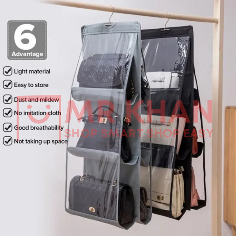 Double-Sided Hanging Storage Bag Organizer