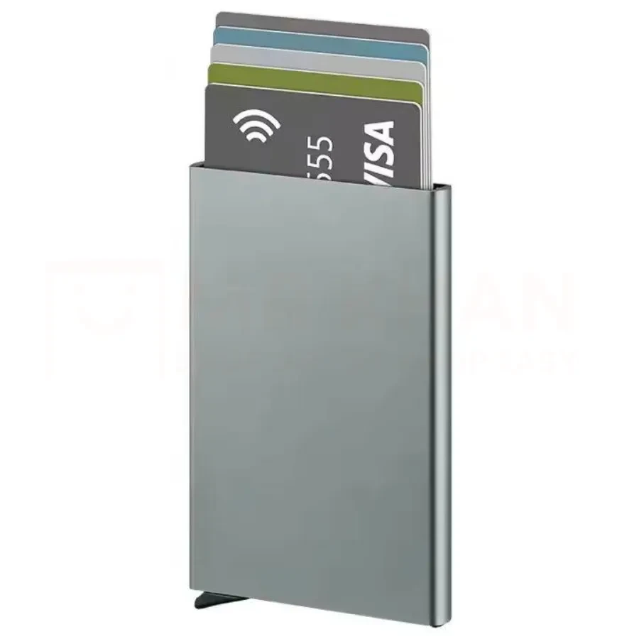 OEM Designer RFID Blocking Card Holder – Secure & Stylish Aluminum Wallet