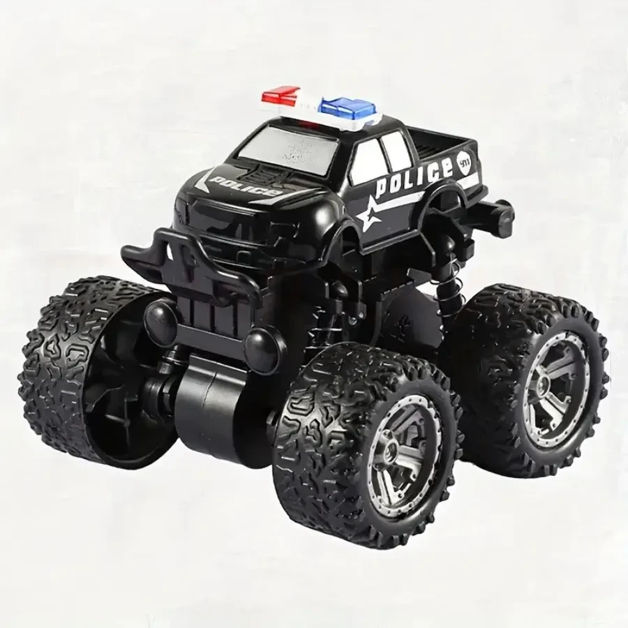Police Car Rotatable Four-Wheel Drive Stunt Off-Road Vehicle