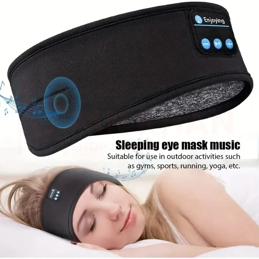 XMSJ Wireless Sleep Headphones Headband – 3-in-1 Music & Comfort