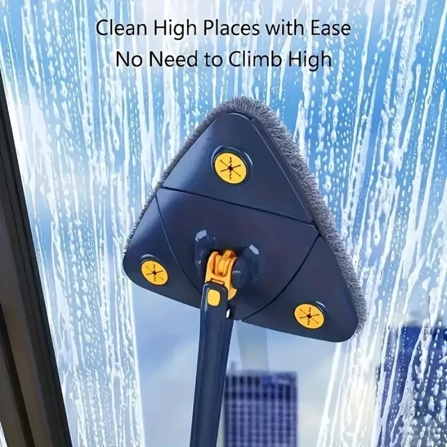 1Set 360° Rotating Triangle Cleaning Mop – Hands-Free & Versatile