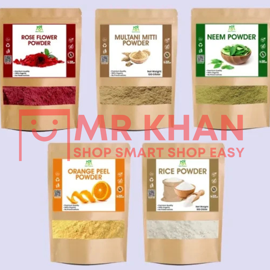 Pack of 5 Natural Face & Hair Powders