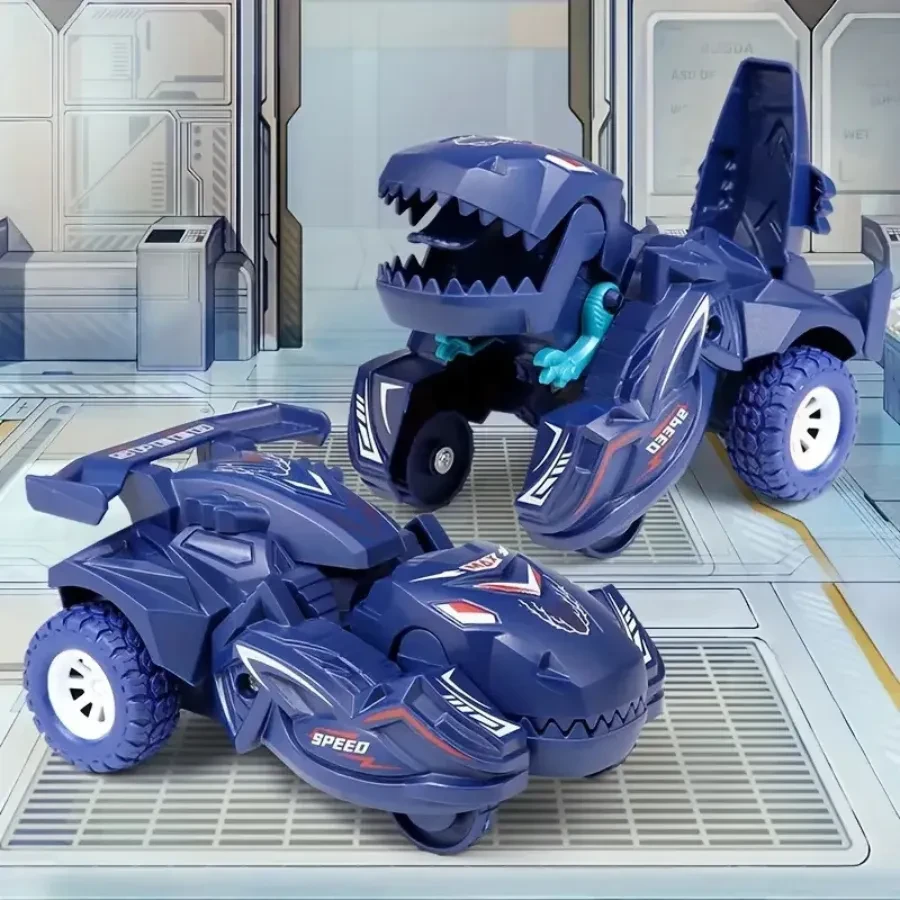 2-in-1 Transforming Dinosaur Car Toy