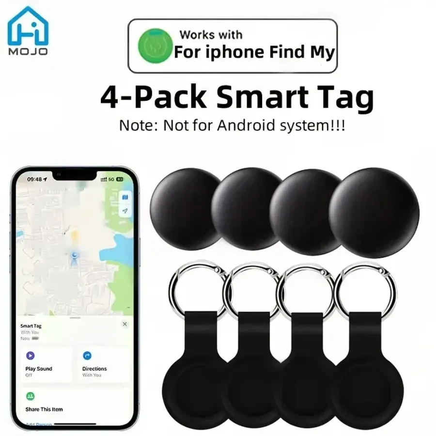 4pcs Smart Tag A-Tracker – Wireless Wallet & Item Tracker for iPhone
