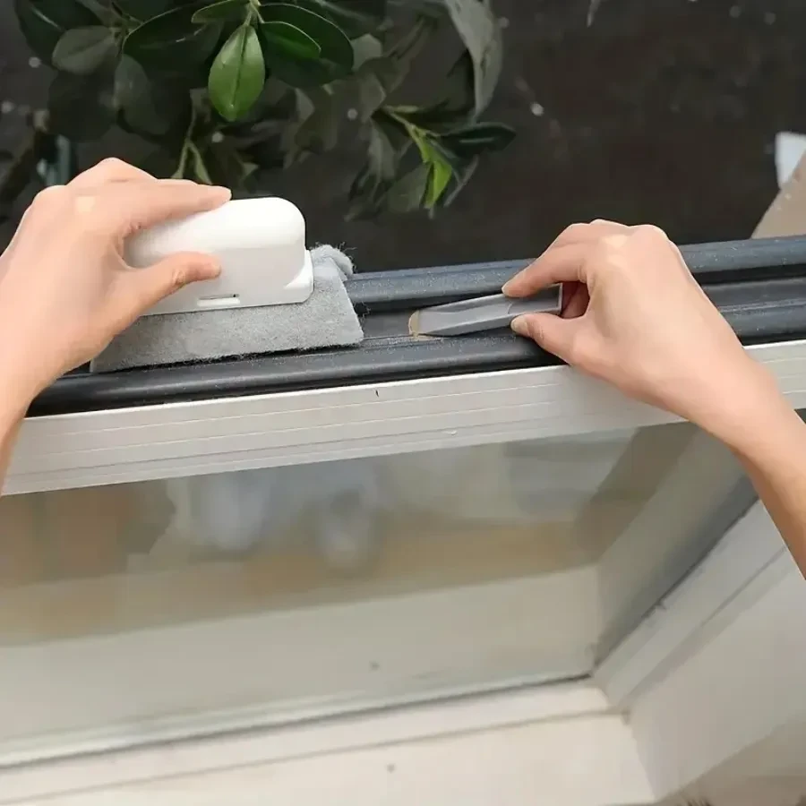 Universal Window Rail Cleaning Brush – Easy & Efficient Cleaning