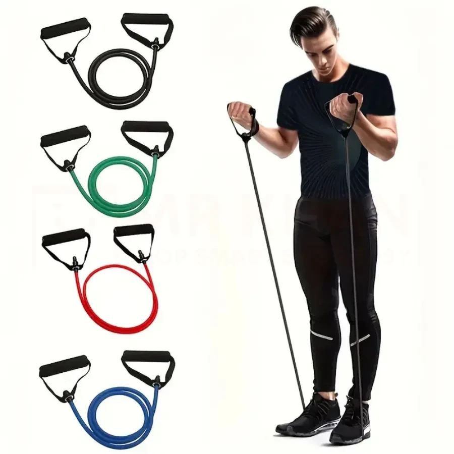 1PC 5-Level TPE Resistance Bands with Comfort Handles