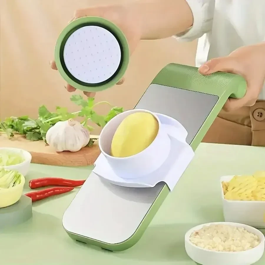 7pcs Stainless Steel Vegetable Slicer & Grater Set