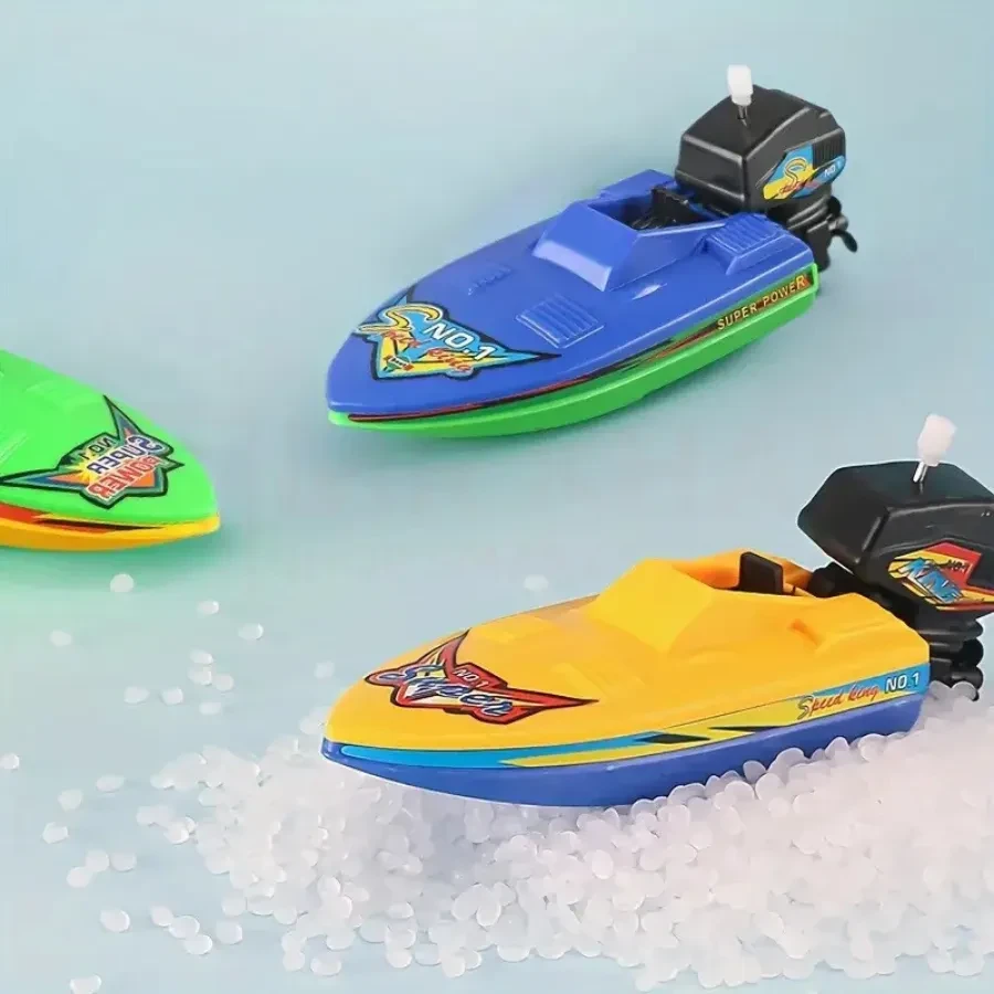 Wind-Up Speedboat Toy