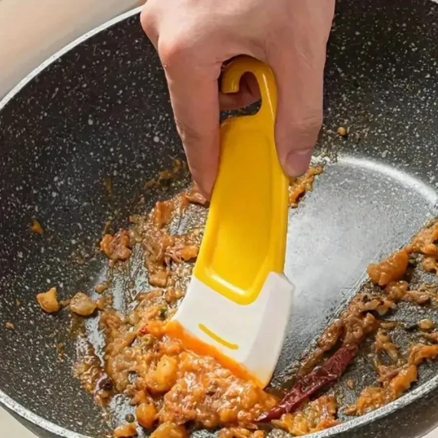 1/2pc Silicone Pan & Dish Scraper – Non-Stick & Durable