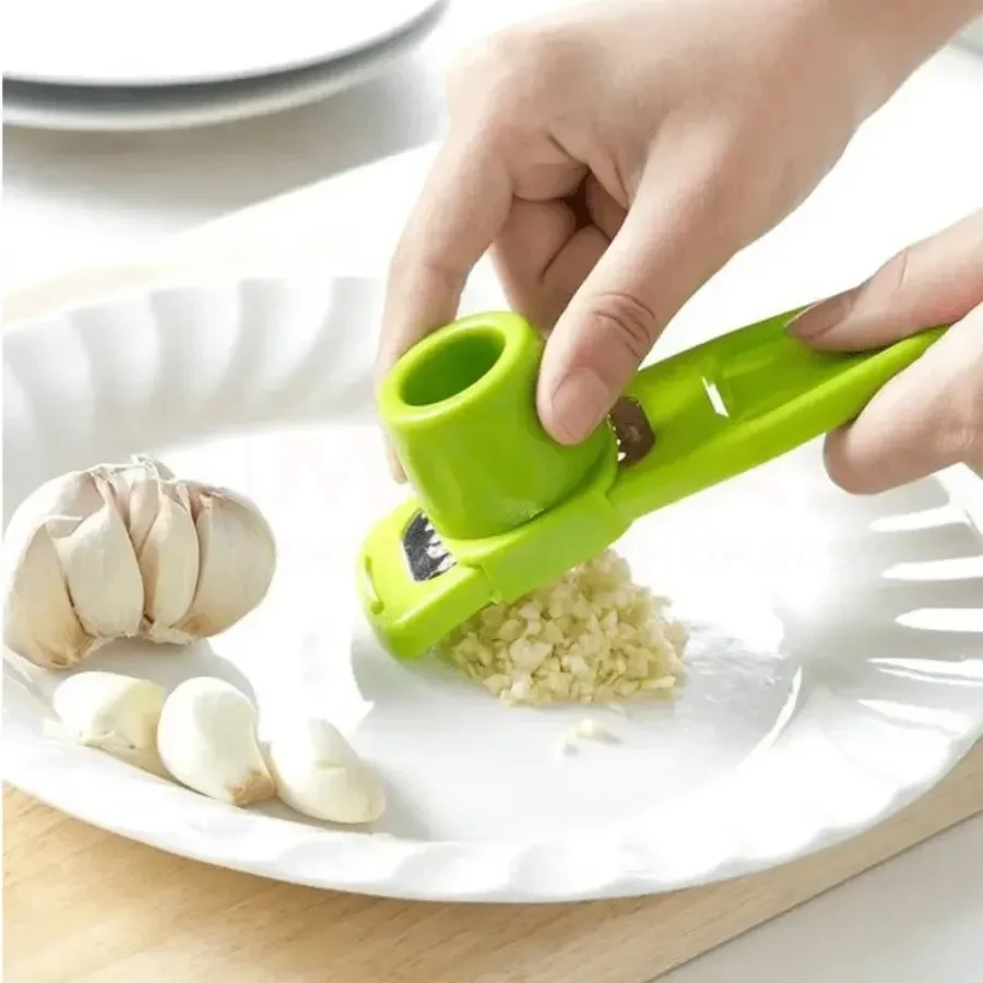 Easy-Press Stainless Steel Garlic & Ginger Grater – Effortless & Durable