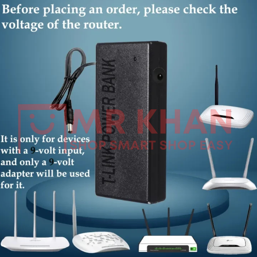 Mini UPS Power Bank for 9V WiFi Routers