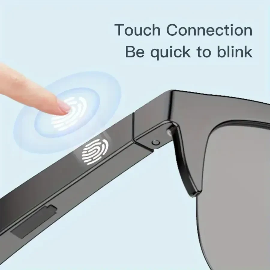 Smart Glasses V5.3 – Wireless Headphones with HD Lens & Touch Control
