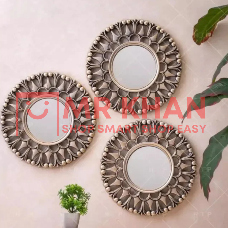 3-Piece Fancy Wall Mirror Décor Set
