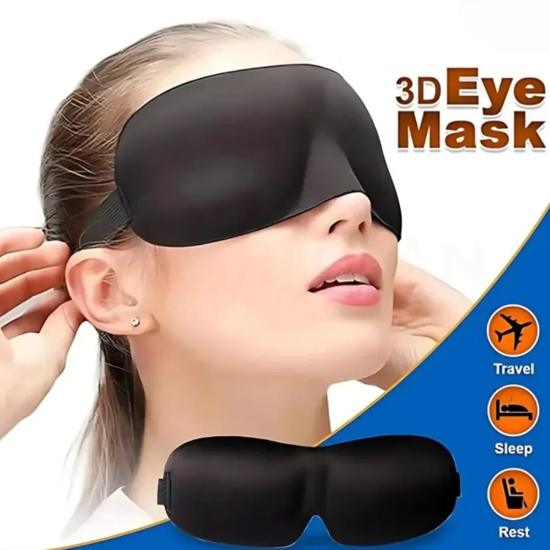 ZEXT 3D Sleep Eye Mask – Soft & Adjustable Blindfold