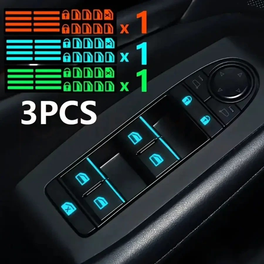 Car Interior Luminous Fluorescent Stickers – Glow-in-the-Dark Decals