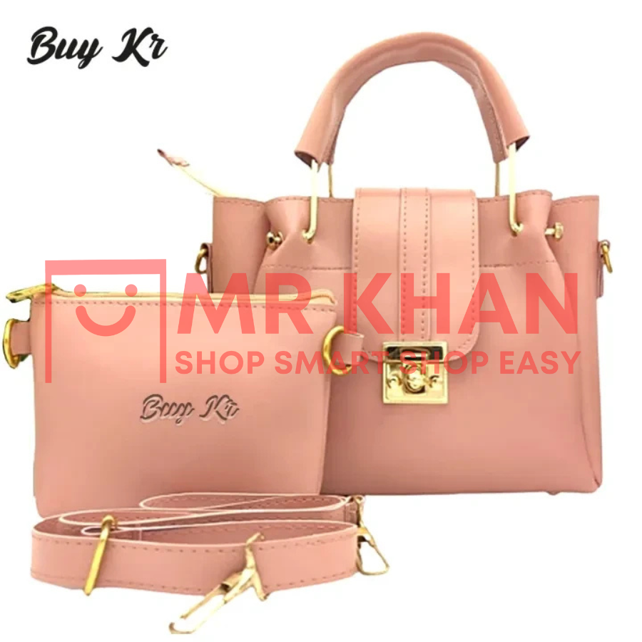 KR New Design 2-Piece Leather Handbag Set