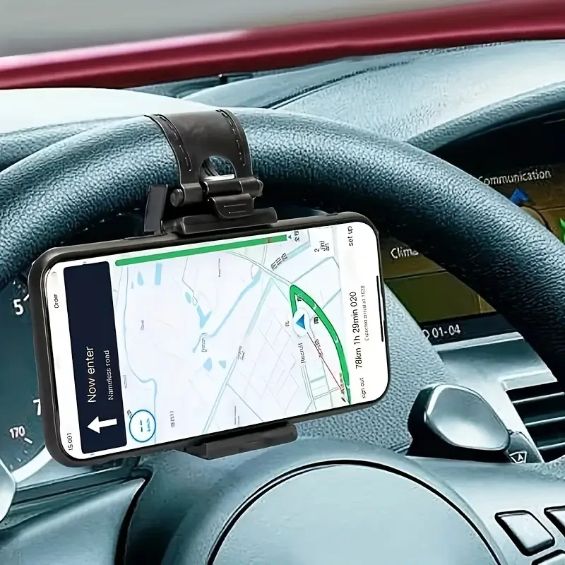 Universal Car & Bike Phone Holder – Steering Wheel & Handlebar Mount